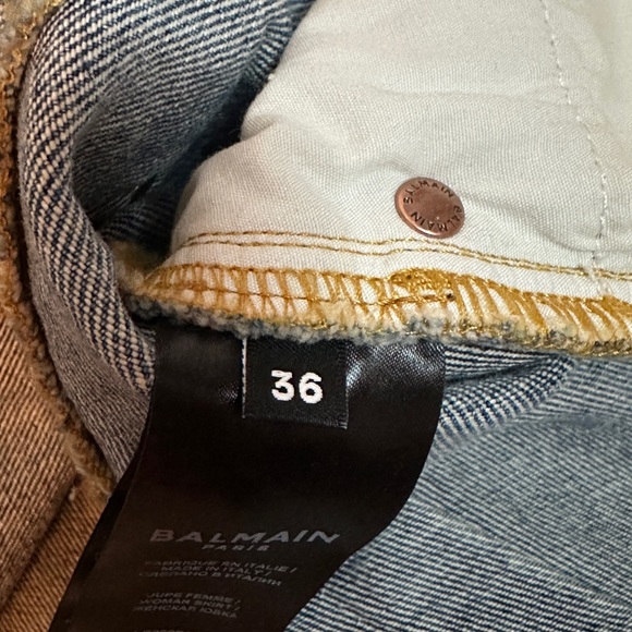 NWT BALMAIN SKIRT SIZE 36 - Picture 3 of 13